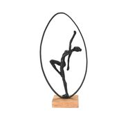 Porland Ballerina in Ring 49 cm Dekoratif Obje