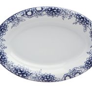 Porland Blue Manoir Desen1 34 cm 6 Adet Kayık Tabak
