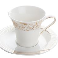 Porland Bohem 190 cc Tabaklı Porselen Çay Fincanı