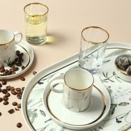 Porland Botanical 2 Kişilik 8 Parça İkram Kahve Takımı