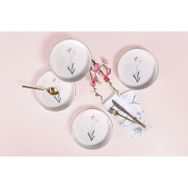 Porland Botanical 4 Kişilik 19 cm Çukur Tabak Seti