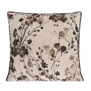 Porland Carlota 45x45 cm Siyah Çiçek Yastık