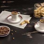 Porland Chopin Bakır 85 cc 2 Kişilik Kahve Takımı