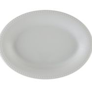 Porland Collet Beyaz 19 cm Desen 2 Kayık Tabak