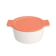 Porland Cookland İndüksiyonlu 1.3 lt Porselen Turuncu Kapaklı Derin Tencere