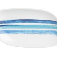 Porland Deep Blue Desen2 31 cm Kayık Tabak