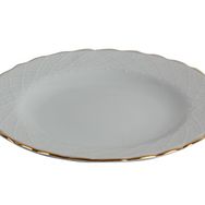 Porland Elizabeth Altın Yaldız 25 cm Düz Tabak