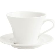 Porland Finesse Alumilite Tabaklı 340 cc 6 Adet Çay Fincanı