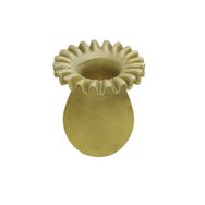 Porland Flora 18 cm Yeşil Cam Vazo