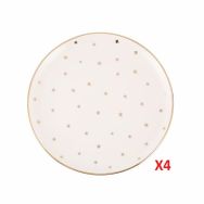 Porland Forest 4 Parça 20 cm Düz Tabak Seti