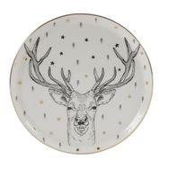 Porland Forest Deer 20 cm Düz Tabak