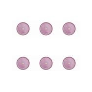 Porland Glamorous Pembe 20 cm 6'lı Düz Tabak