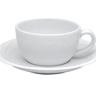 Porland Halley Beyaz 177 cc Tabaklı Çay Fincanı