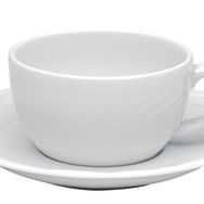 Porland Halley Beyaz 207 cc Tabaklı Çay Fincanı