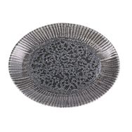 Porland Iris Grey 26 cm Kayık Tabak