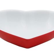 Porland Kırmızı Kalp 13 cm Kase