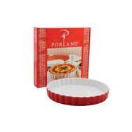 Porland Kırmızı Porselen 25 cm Tart Kalıbı