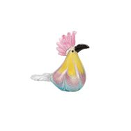Porland Kuş 13x6x14 cm Pembe Mavi Biblo
