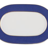 Porland Madeleine Lacivert 34 cm Kayık Tabak