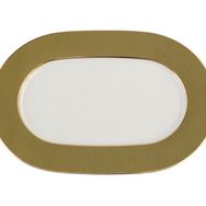 Porland Madeleine Yeşil 27 cm Kayık Tabak