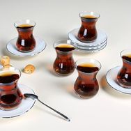 Porland Maria Platin 12 Parça 6 Kişilik Çay Takımı