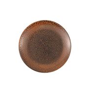 Porland Moire 17 cm Kahverengi Düz Tabak