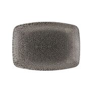 Porland Moire 27 cm Gri Kayık Tabak