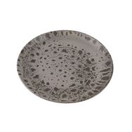Porland Moire Gri 25 cm Düz Tabak