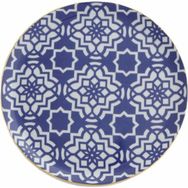 Porland Morocco 24 cm Mavi Düz Tabak