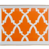 Porland Morocco Desen 3 Turuncu 18x13 cm Porselen Kahvaltı Tabağı