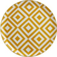 Porland Morocco Desen 4 Sarı 24 cm Düz Tabak