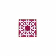 Porland Morocco Desen 5 Fuşya 10x10 cm Bardak Altlığı