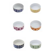 Porland Morocco Desen Karma Renk 18 cm 6'lı Kase