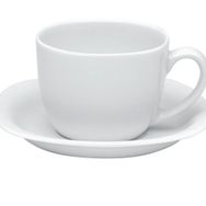 Porland Paloma Beyaz 210 cc Tabaklı Çay Fincanı