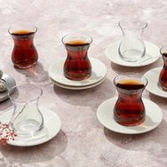 Porland Peride Alumilite 12 Parça 6 Kişilik Çay Takımı