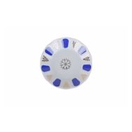 Porland Porselen 11 cm 6'lı Mavi Yaldızlı Çay Tabağı