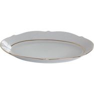 Porland Porselen Queen Altın Yaldız 24 cm Kayık Tabak