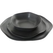 Porland Pure Seasons Siyah 3 Parça Yemek Takımı