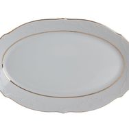 Porland Queen Altın Yaldız 30 cm Kayık Tabak