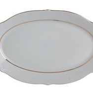 Porland Queen Altın Yaldız 36 cm Kayık Tabak
