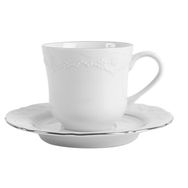 Porland Queen Platin 200 cc Tabaklı Çay Fincanı