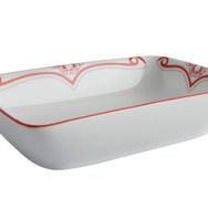 Porland Red Manoir Desen 2 16 cm Salata Tabağı