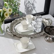 Porland Riva Platin 75 cc 6 Kişilik Kahve Takımı