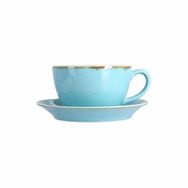 Porland Seasons 16 cm 6'lı Turkuaz Çay Fincan Tabağı