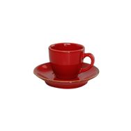 Porland Seasons Kırmızı Tabaklı 80 cc Kahve Fincanı