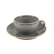Porland Seasons Koyu Gri 207 cc Tabaklı Çay Fincanı
