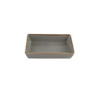 Porland Seasons Koyu Gri 8x14 cm 3 Adet Kahvaltı&Meze Tabağı