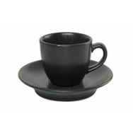 Porland Seasons Siyah Tabaklı 80 cc Kahve Fincanı