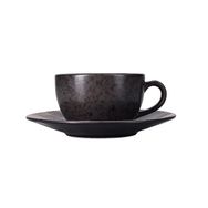 Porland Stoneware Ironstone 250 cc Tabaklı Çay Fincanı