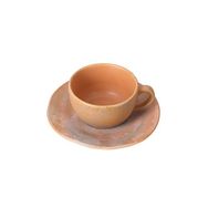 Porland Stoneware Savanna 250 cc Tabaklı Çay Fincanı